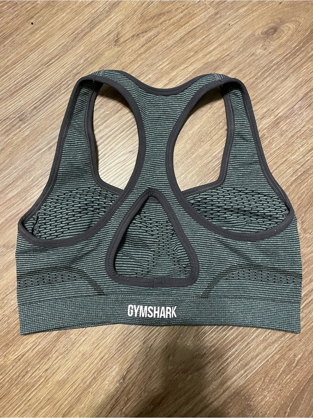Gymshark Seamless Racerback Sports Bra in Olive